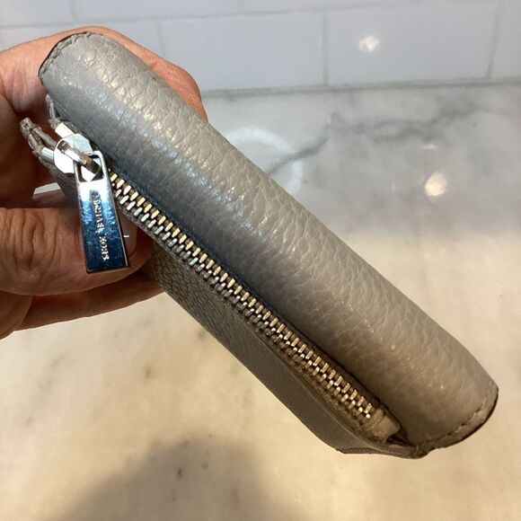 Michael Kors Hudson Pebbled Leather Card Case Wallet - Picture 6 of 13